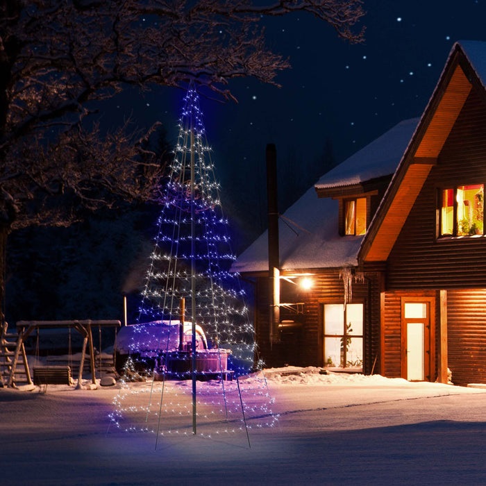 Twinkly Light Tree 3D - Albero Natale Smart 2m con 300 LED RGBW Mappabili, Compatibile Alexa e Google Home, IP44, Controllabile via App
