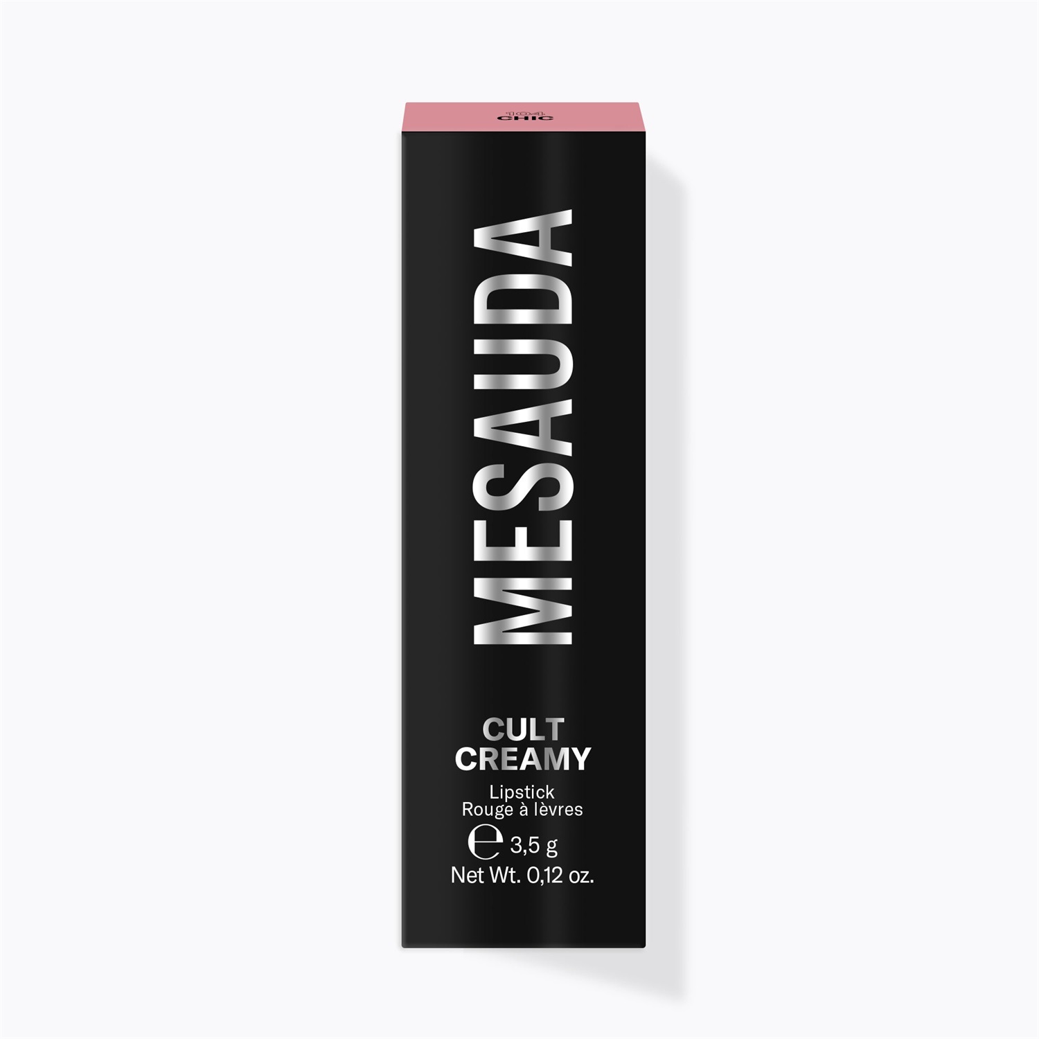 MESAUDA Cult Creamy Rossetto Cremoso 104 Chic - Brillantezza Intensa, Texture Scorrevole ed Emolliente, 3,5 g