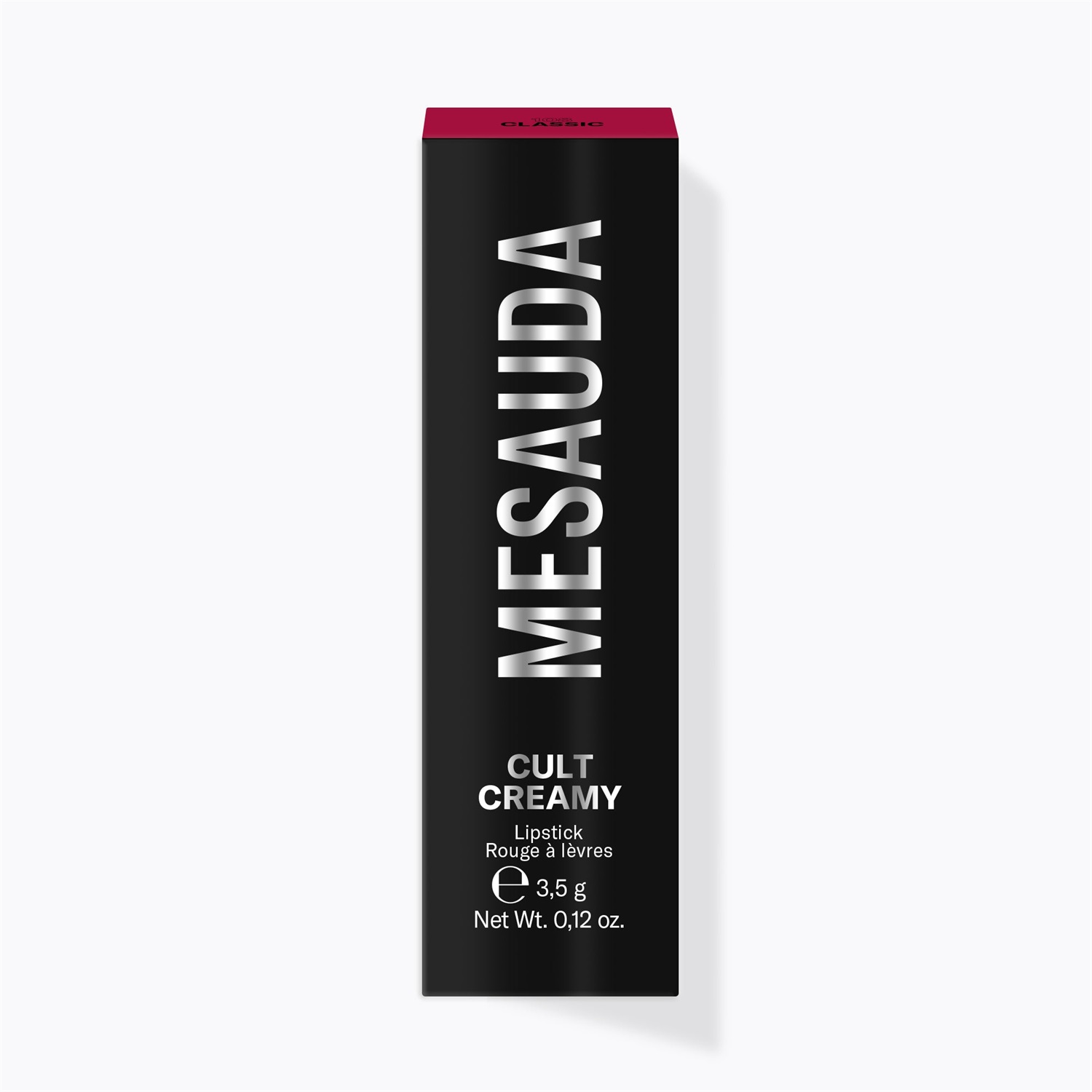 MESAUDA Cult Creamy Rossetto 108 Classic - Fondente, Brillantezza Intensa, Texture Scorrevole ed Emolliente, 3,5 g