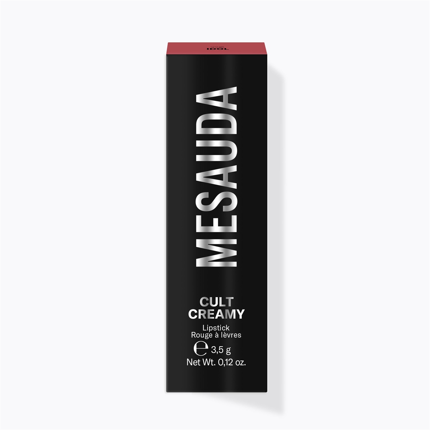 MESAUDA Cult Creamy Rossetto Cremoso 115 Idol Rouge - Texture Scorrevole ed Emolliente, Brillantezza Intensa, 3,5 g