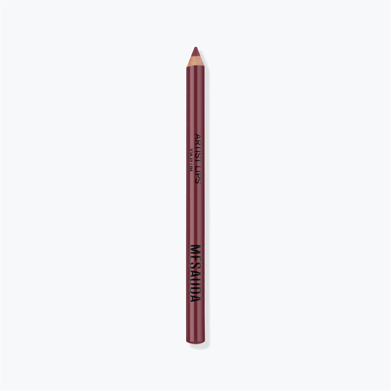 Mesauda Artist Lips Matita Labbra 108 Plum - Texture Morbida, Tratto Preciso, Sfumabile, 1,14 gr