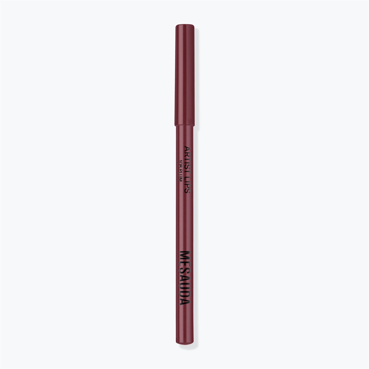 Mesauda Artist Lips Matita Labbra 108 Plum - Texture Morbida, Tratto Preciso, Sfumabile, 1,14 gr