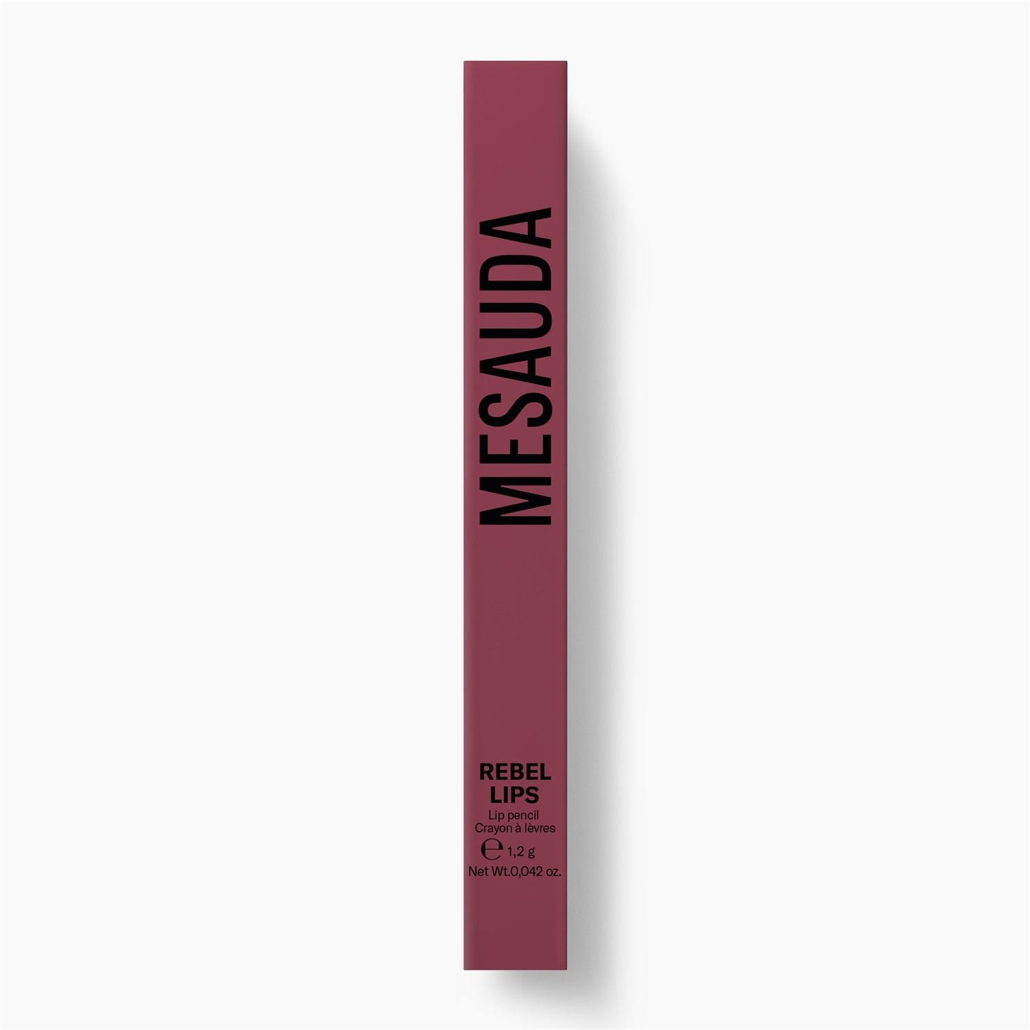 MESAUDA Rebelips Matita Labbra Waterproof 109 Currant - Colore Intenso e No-Transfer, Texture Morbida, 1,2 g