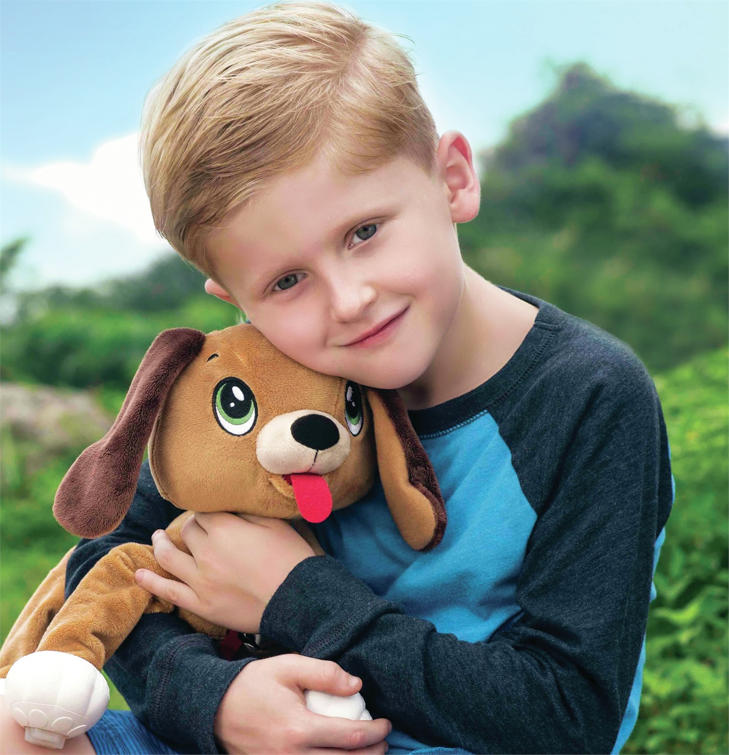 Giochi Preziosi Chiots Peppy I Toufous Peluche Interattivo Marrone con Guinzaglio - Giocattolo per Bambini da 2 Anni