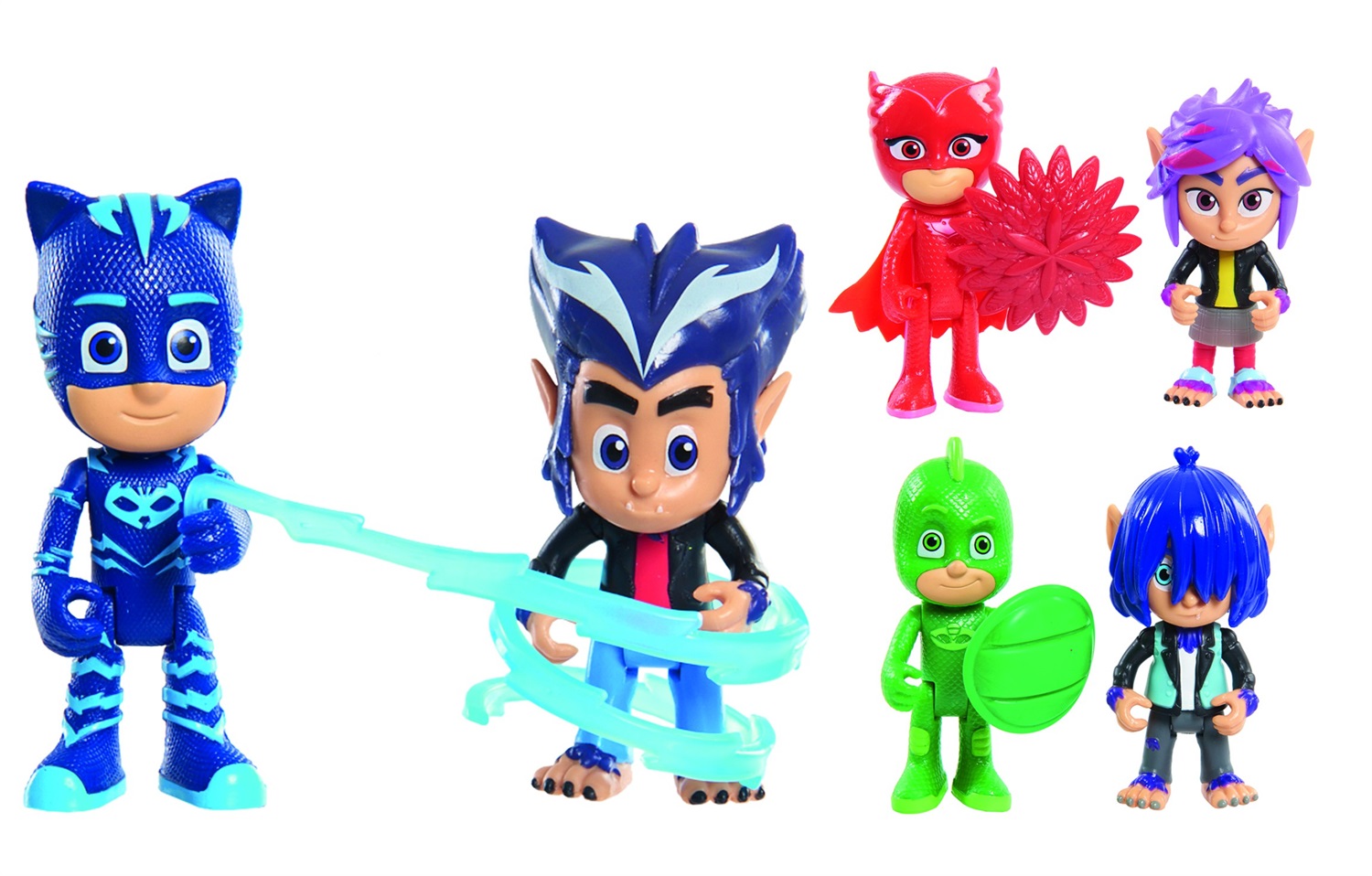 GIOCHI PREZIOSI PJ Masks Coppia di Personaggi Articolati 8 cm con Accessorio - Assortiti