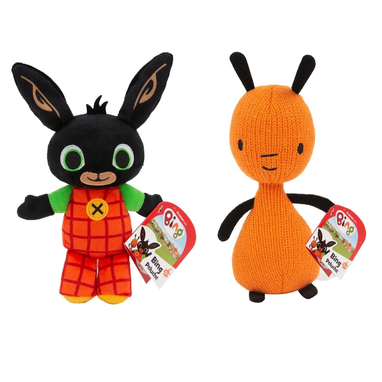 Giochi Preziosi Bing Peluche 20 cm - Personaggi Assortiti (Bing, Flop, Sula) - Morbido e Ideale per Coccole