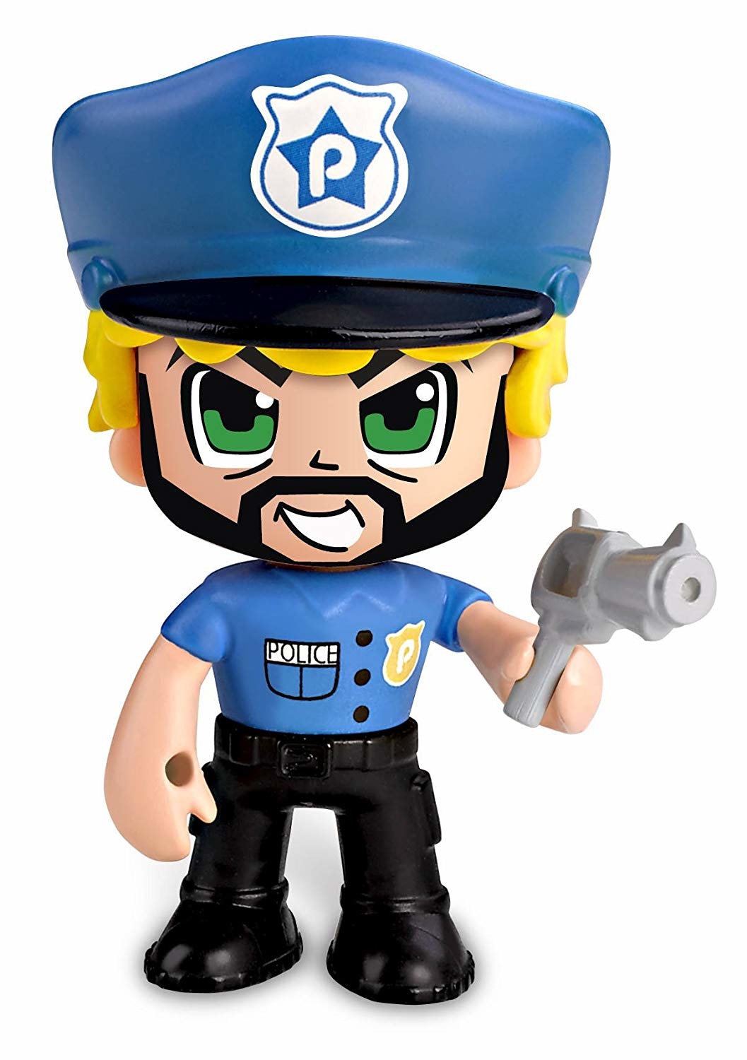 Giochi Preziosi Pinypon Action Veicoli della Polizia con Personaggio Poliziotto e Accessori - Funzione Mix&Match