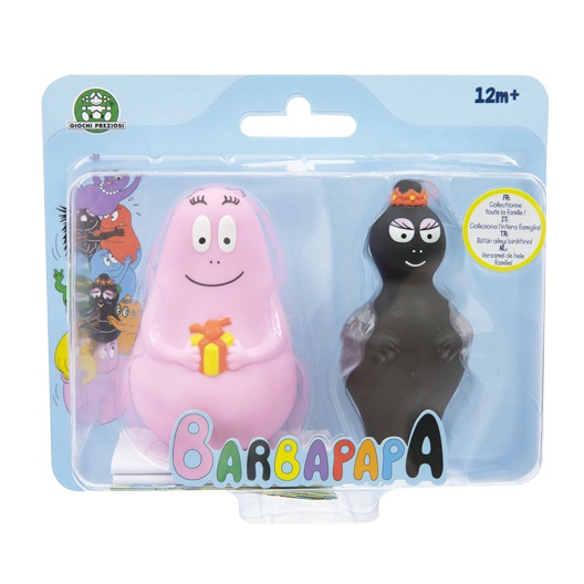 Giochi Preziosi Barbapapà - Coppia di Personaggi 8 cm Assortiti per Bambini da 1 Anno