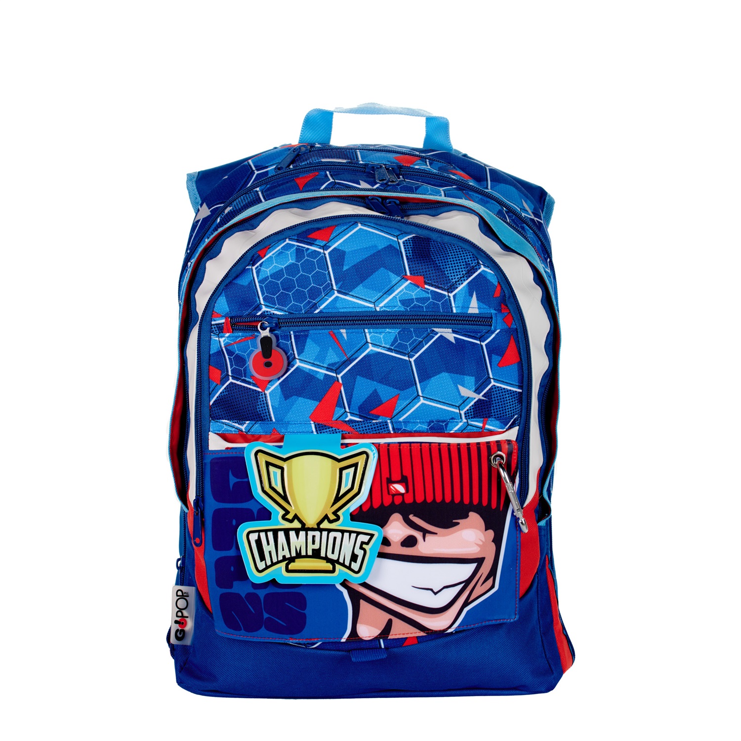 Giochi Preziosi Zaino Estensibile Champion Go Pop - Capacità Aumentabile, 3 Scomparti, Cappuccio Parapioggia, Schienale e Spallacci Imbottiti