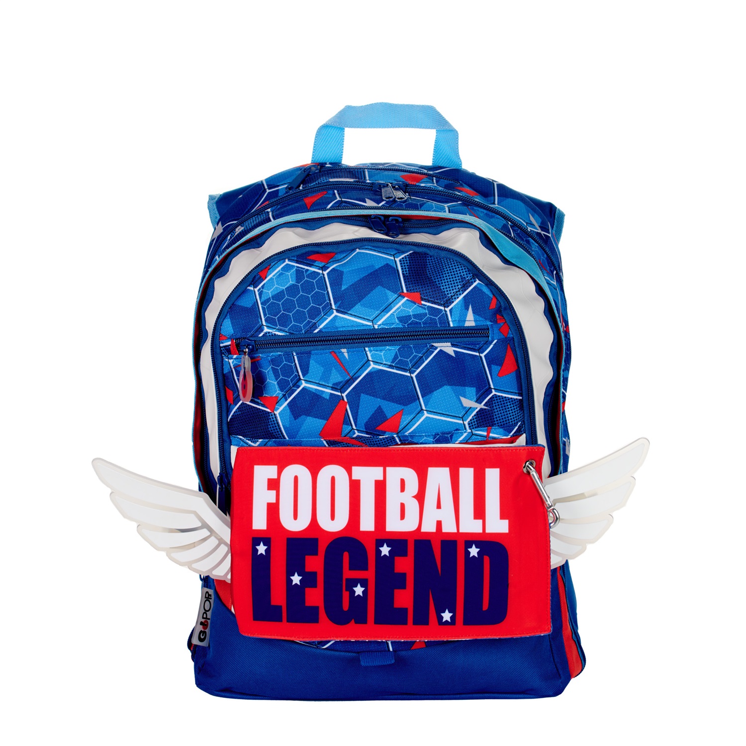 Giochi Preziosi Zaino Estensibile Champion Go Pop - Capacità Aumentabile, 3 Scomparti, Cappuccio Parapioggia, Schienale e Spallacci Imbottiti