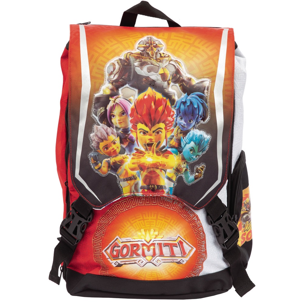 Gormiti Zaino Estensibile Multifunzionale per Scuola Elementare con Schienale Comfort e Spallacci Imbottiti