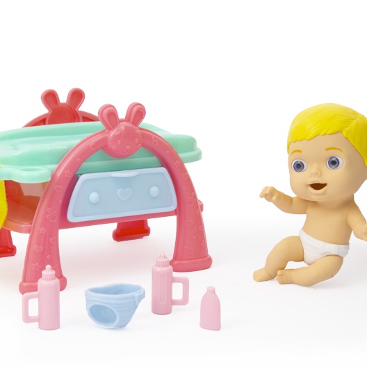 Giochi Preziosi Cicciobello Amicicci Nursery Time - Gioco per Bambini con Accessori per il Cambio del Bebè e Pannolino a Sorpresa