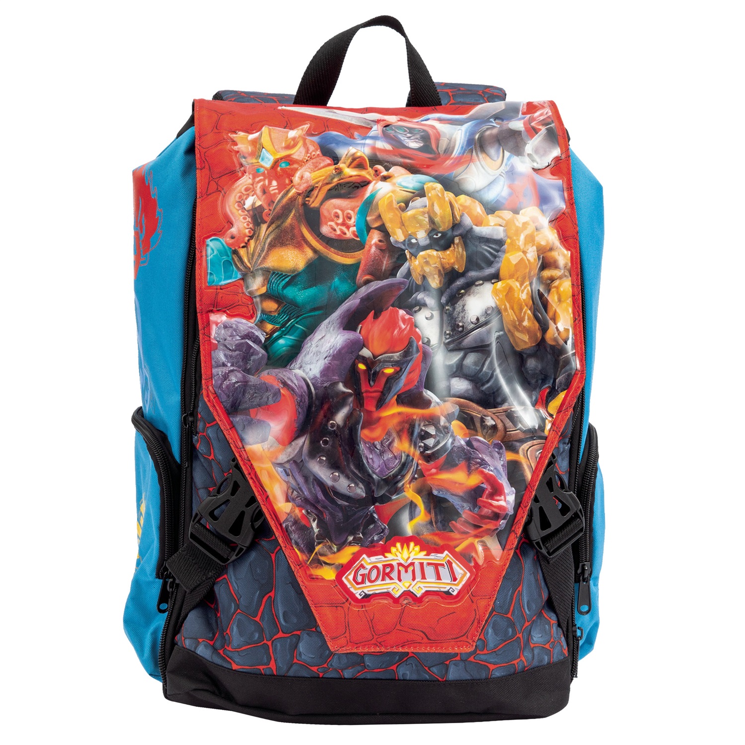 Gormiti Zaino Estensibile Multi 40cm - Comodo e Capiente con Spallacci Imbottiti e Ampie Tasche