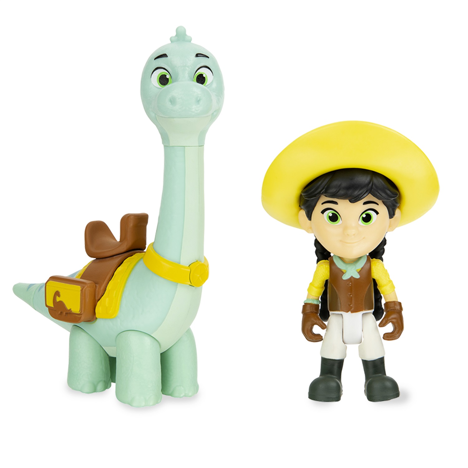 Giochi Preziosi Dino Ranch Coppia Personaggi - 1 Bambino 1 Dinosauro, Articolati, 7,5 cm e 9 cm, Assortiti