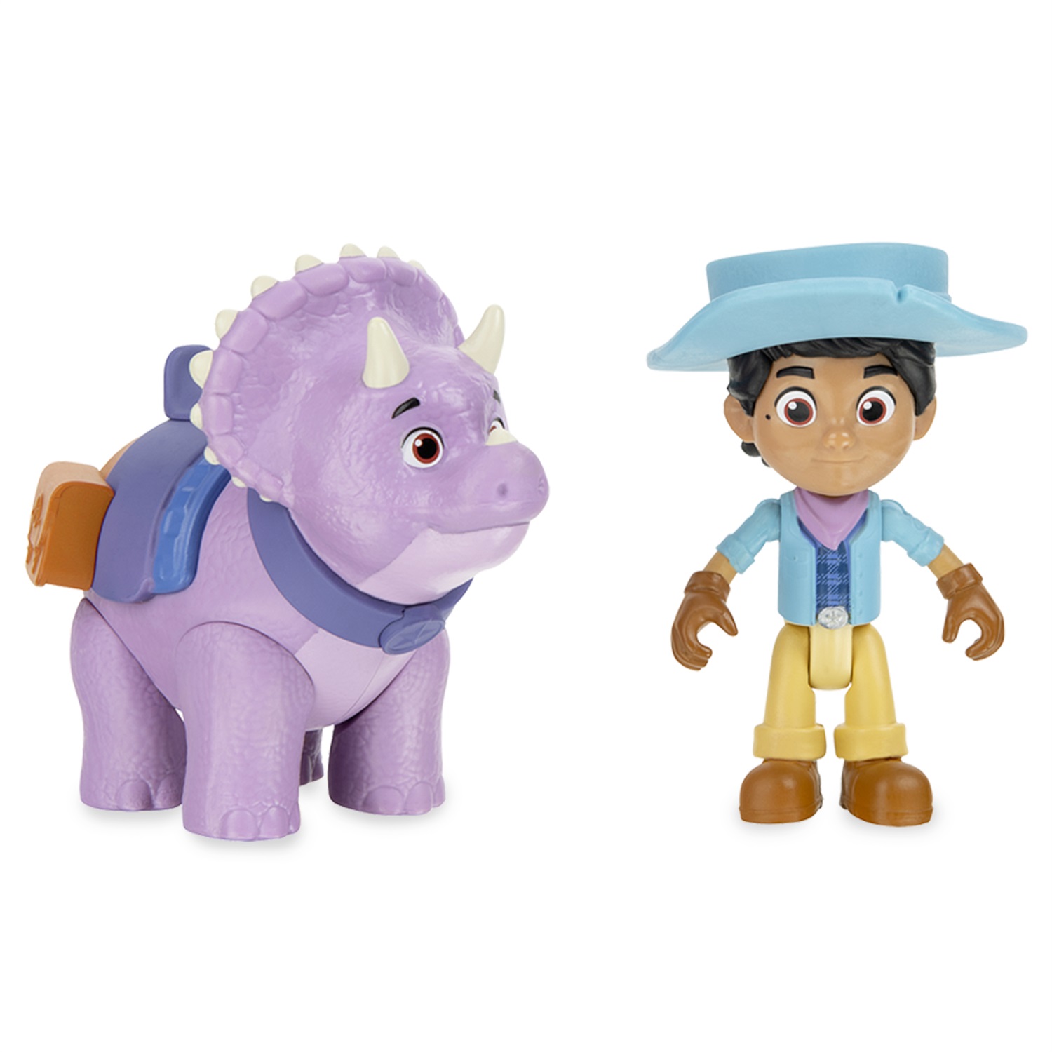 Giochi Preziosi Dino Ranch Coppia Personaggi - 1 Bambino 1 Dinosauro, Articolati, 7,5 cm e 9 cm, Assortiti
