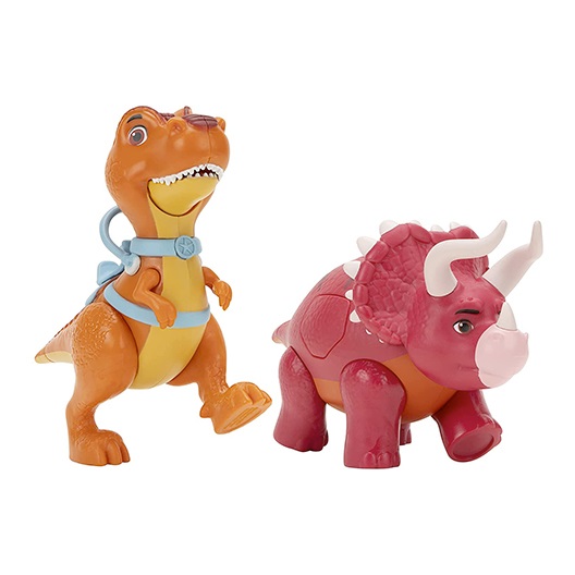 Giochi Preziosi Dino Ranch Set Dinosauri Deluxe - Inclusi Biscuit e Angus, Dinosauri Articolati, Altezza 13 cm e 10 cm, per Bambini a Partire dai 3 Anni