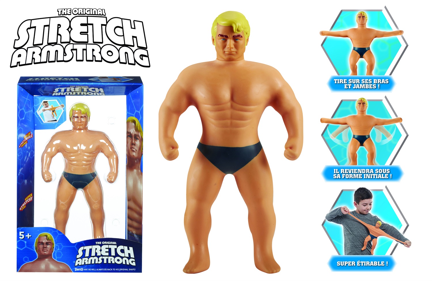 Giochi Preziosi Stretch Armstrong - Personaggio Estensibile di 25 cm per Bambini dai 5 Anni