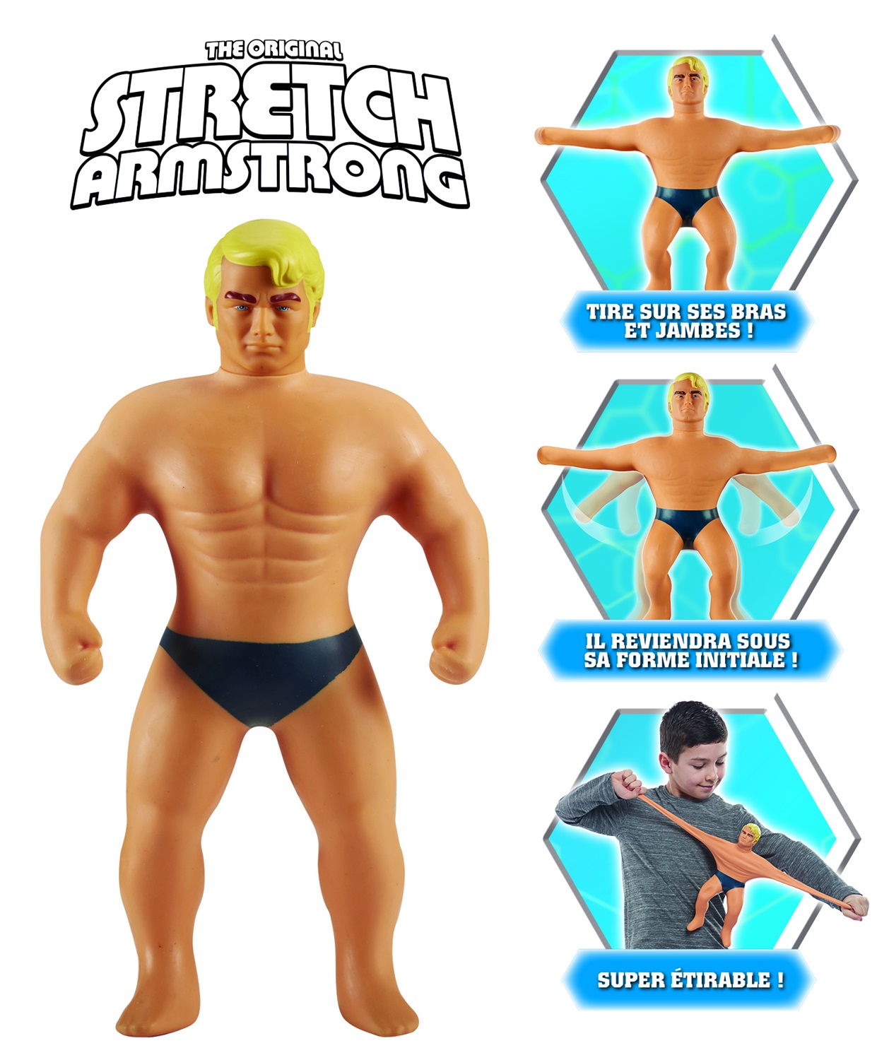 Giochi Preziosi Stretch Armstrong - Personaggio Estensibile di 25 cm per Bambini dai 5 Anni