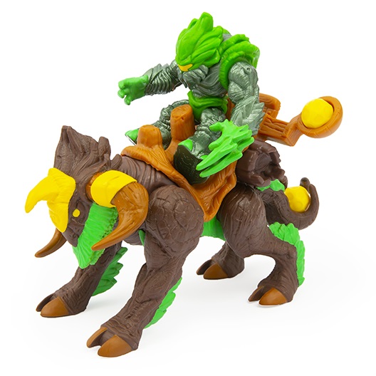 Giochi Preziosi Gormiti Legends Elemental Beast Action Figure - Multicolore, Plastica, Include 1 Beast e 1 Personaggio 7 cm, Modelli: Megalodox e Poivrons, Troncalion e Tasarau, Età 4