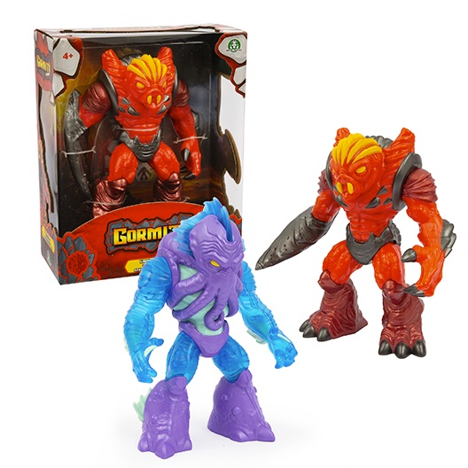 Giochi Preziosi Gormiti Legends Giganti Action Figure 21-23 cm - Lord Magmion e Lord Poivrons con Dettagli Trasparenti e Metallizzati, per Bambini 4 Anni, Assortiti