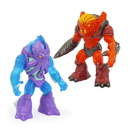 Giochi Preziosi Gormiti Legends Giganti Action Figure 21-23 cm - Lord Magmion e Lord Poivrons con Dettagli Trasparenti e Metallizzati, per Bambini 4 Anni, Assortiti