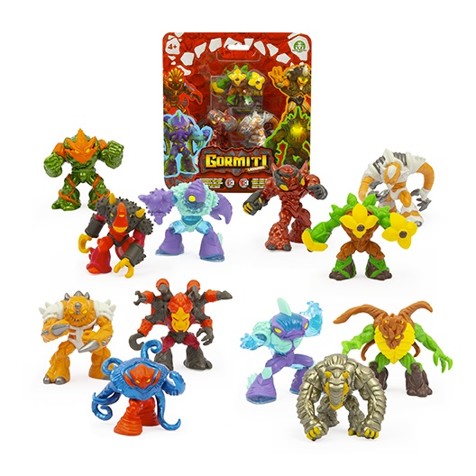 Giochi Preziosi Gormiti Legends Set 3 Mini Personaggi Assortiti con Card Metal
