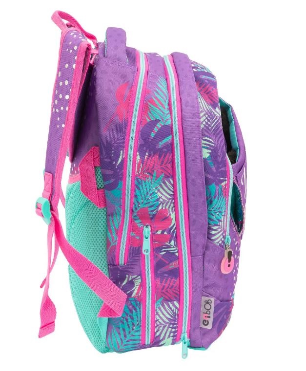 GO POP Zaino Estensibile Pandastic - 3 Grafiche Intercambiabili, 3 Scomparti, Schienale e Spallacci Imbottiti, Adatto per Scuola Primaria