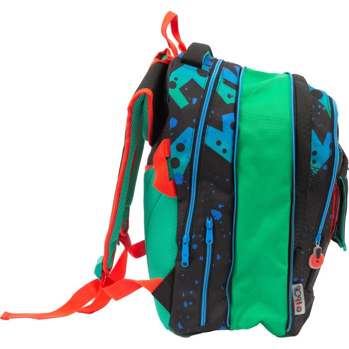 Giochi Preziosi Gopop Zaino Estensibile Skater con 3 Scomparti, Grafica Intercambiabile e Spallacci Imbottiti