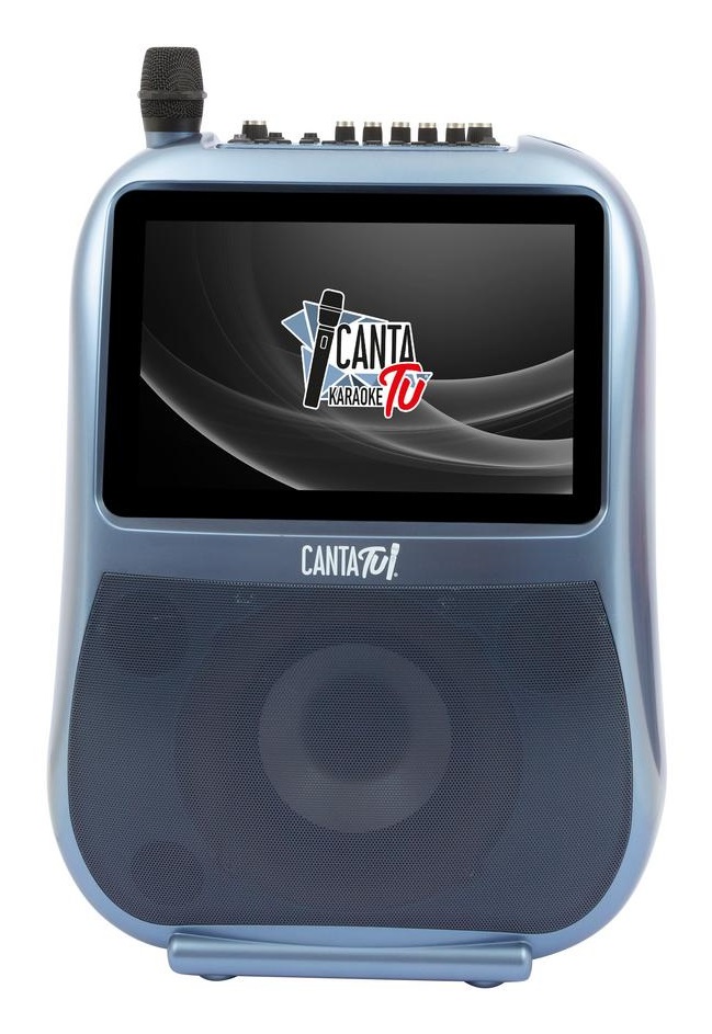 Giochi Preziosi Canta Tu CTC10200 Karaoke Portatile Pro Blu con Microfono Wireless e Display Touch 14