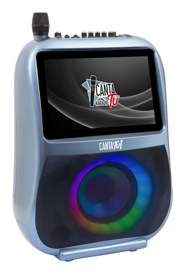 Giochi Preziosi Canta Tu CTC10200 Karaoke Portatile Pro Blu con Microfono Wireless e Display Touch 14