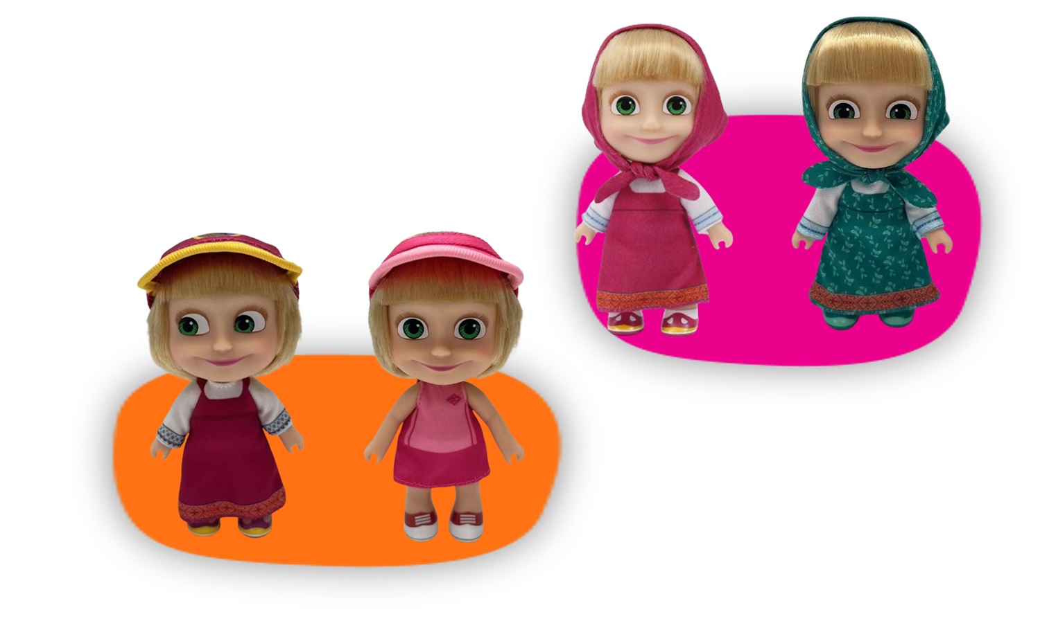 Giochi Preziosi Bambola Masha 12 cm con Capelli Pettinabili - Masha e Orso