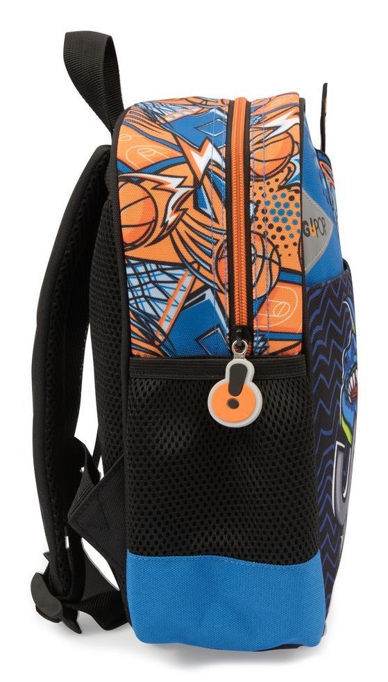 Giochi Preziosi Go Pop Zainetto Asilo Slam Dunk con Grafica Raptor, Tasche Laterali, Spallacci Imbottiti e Schienale in Rete