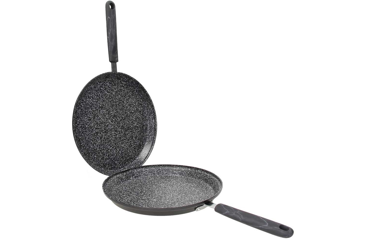 Tognana Sphera Padella Girafrittata 26 cm in Alluminio Nero con Rivestimento 9 Strati e Manico in Bakelite