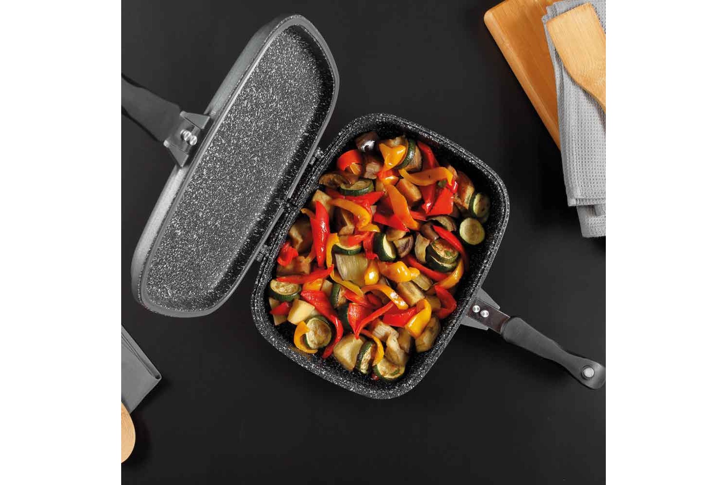 Tognana Fornetto Sphera Rettangolare 30x22 cm in Alluminio Antiaderente, Compatibile con Induzione