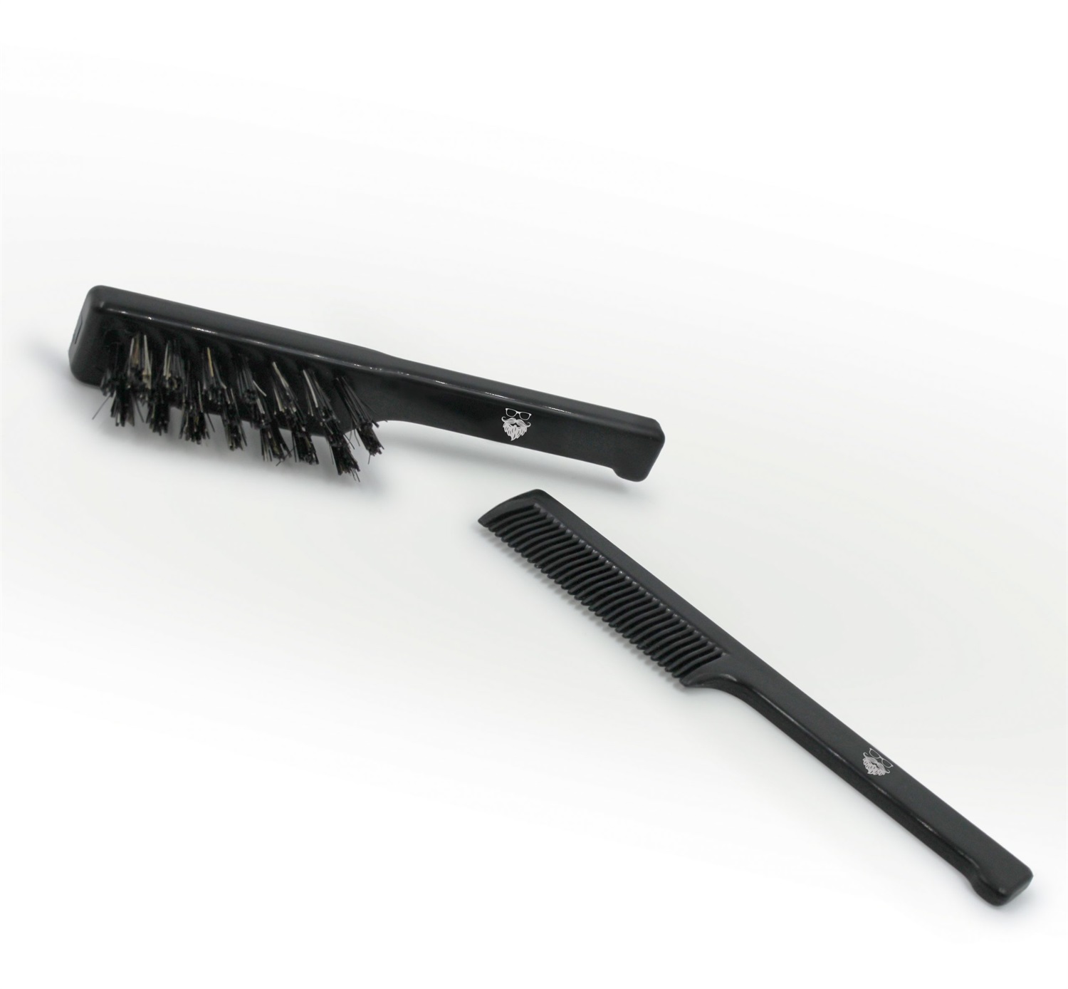 Hipsteria Kit Spazzola e Pettine per Barba e Baffi - Spazzola Districante e Pettine Modellante