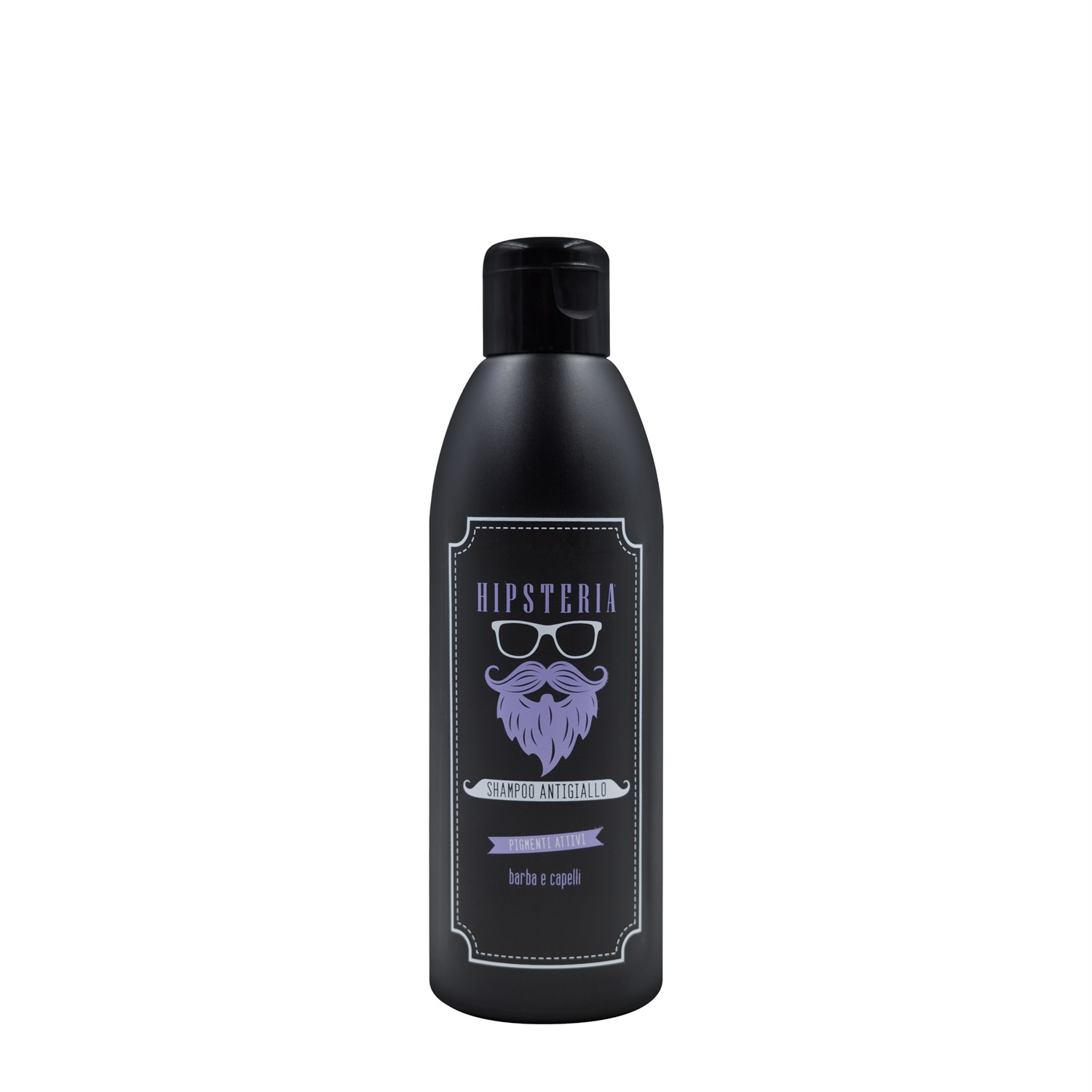 Hipsteria Shampoo Antigiallo 200 ml per Barba e Capelli - Elimina Riflessi Gialli, Dona Brillantezza e Vitalità