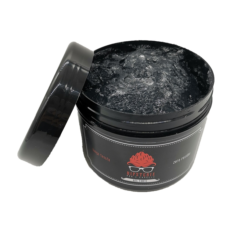Hipsteria Gel per Capelli Forte 500 ml - Fissaggio e Modellante, Formula Senza Residui, Unisex