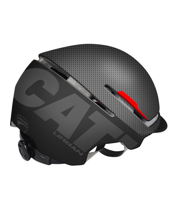Ducati Casco Rigido Unisex Nero - Regolabile 58-62 cm, Sicuro e Ultraleggero per Bici e Monopattini Elettrici
