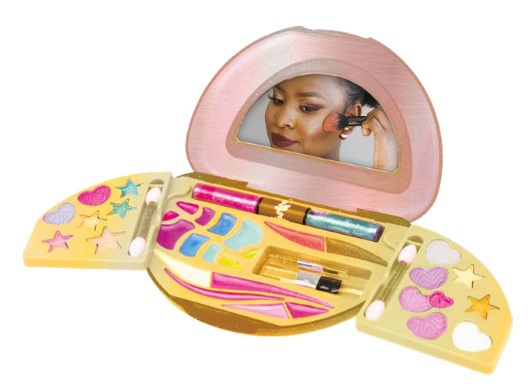 Nice Group PINKIT Make Up Case - Set di Trucchi per Bambini con Ombretti, Blush, Lucidalabbra e Specchio