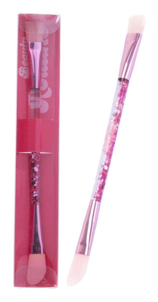 NICE SRL Beauty Routine - Pennello Spatola 2 in 1 per Maschere e Creme con Testina in Silicone e Pennello Morbido