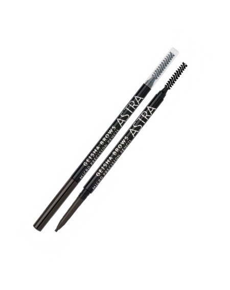Astra Geisha Brows Micro Precision Pencil 04 Taupe - Matita Sopracciglia Automatica con Effetto Microblading e Scovolo