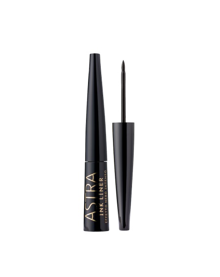 Astra Ink Liner Eyeliner Liquido Effetto Nero Intenso 6 ml - Tratto Deciso e Definito con Applicatore in Feltro