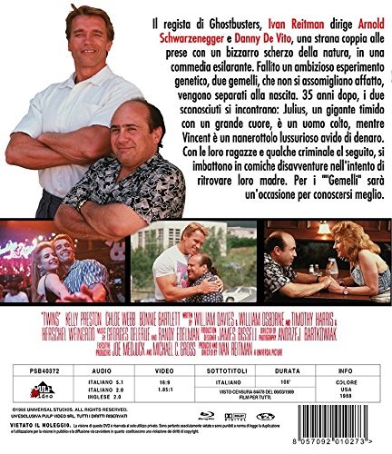 Cecchi Gori I Gemelli - Blu-ray Commedia con Arnold Schwarzenegger e Danny DeVito, Regia di Ivan Reitman