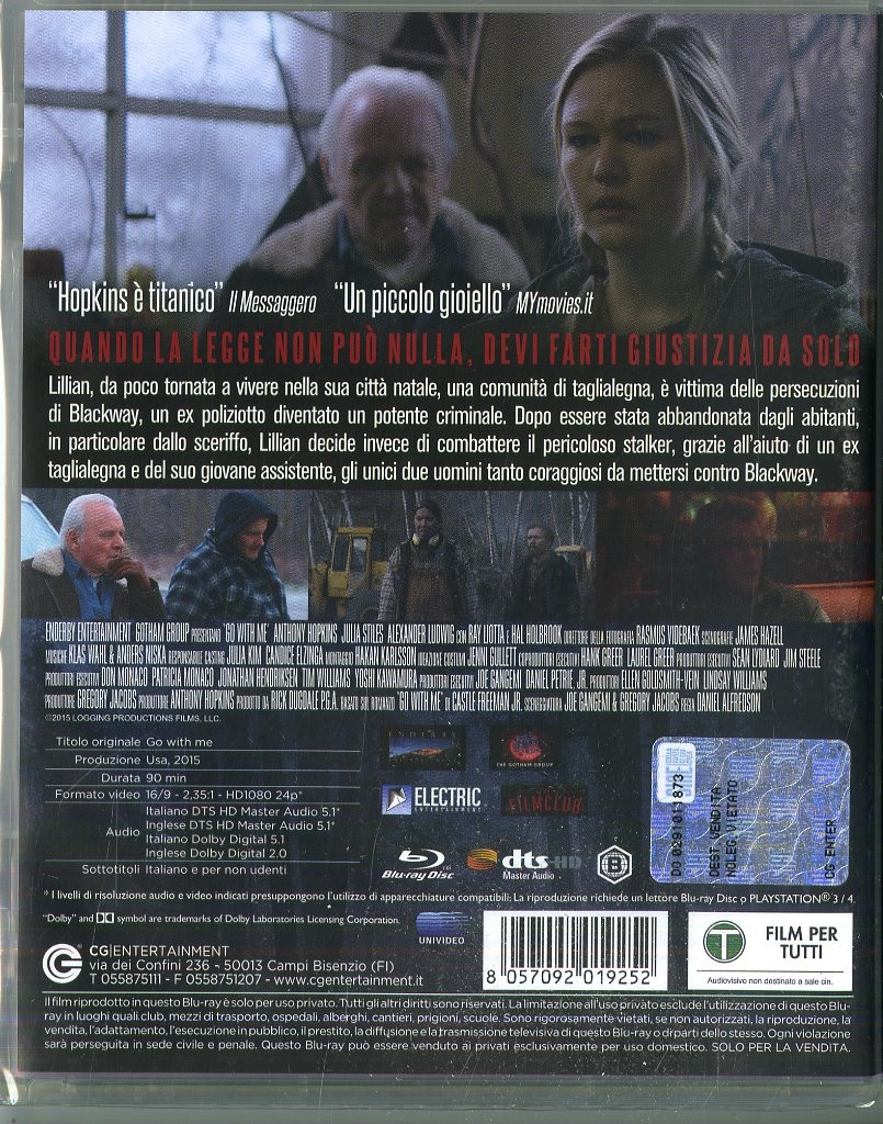 Cecchi Gori Go With Me - Blu-Ray Thriller di Daniel Alfredson (2015)