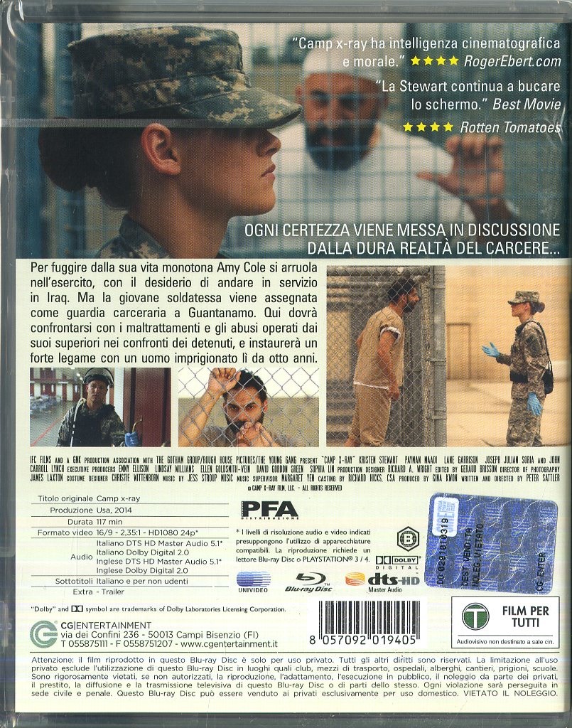 CG Camp X-Ray Blu-ray - Film Drammatico di Peter Sattler con Kristen Stewart e Julia Duffy (2014) - Edizione Nuova