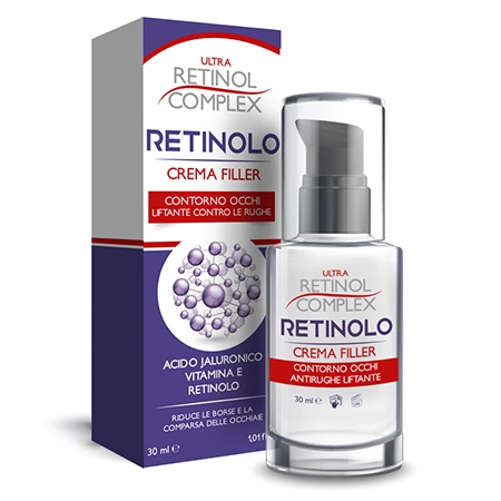 Retinol Complex Crema Filler Contorno Occhi 30 ml - Con Acido Ialuronico e Vitamina E