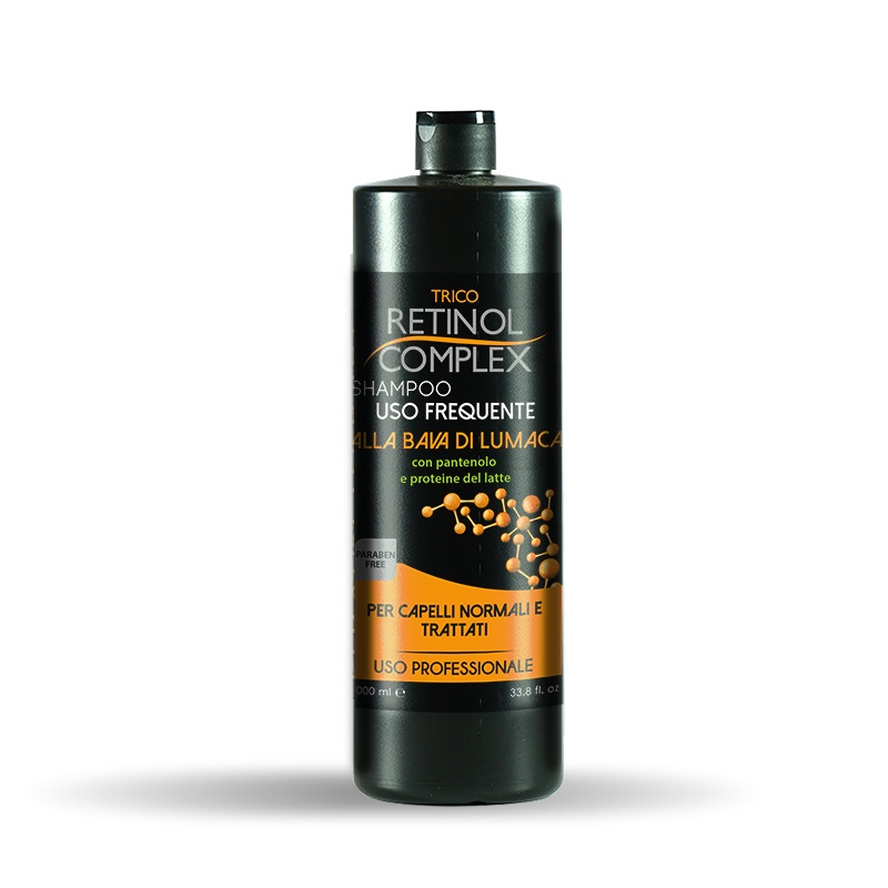 Retinol Complex Shampoo Uso Frequente 800ml - Shampoo per Capelli Normali alla Bava di Lumaca