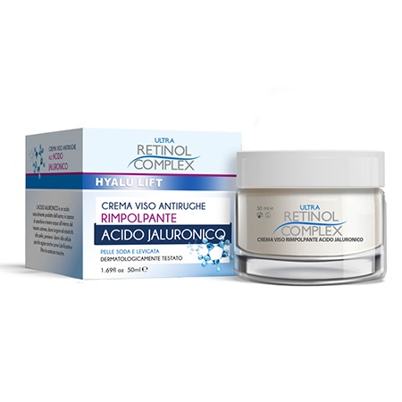 Retinol Complex Crema Viso Rimpolpante Antirughe con Acido Ialuronico 50ml