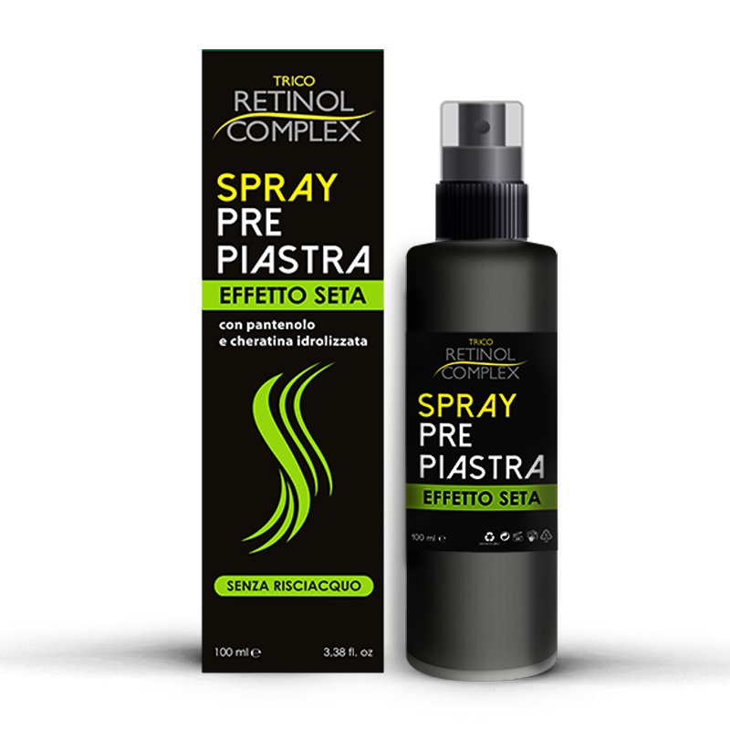 Retinol Complex Spray Pre Piastra 100 ml - Effetto Seta con Pantenolo e Cheratina Idrolizzata