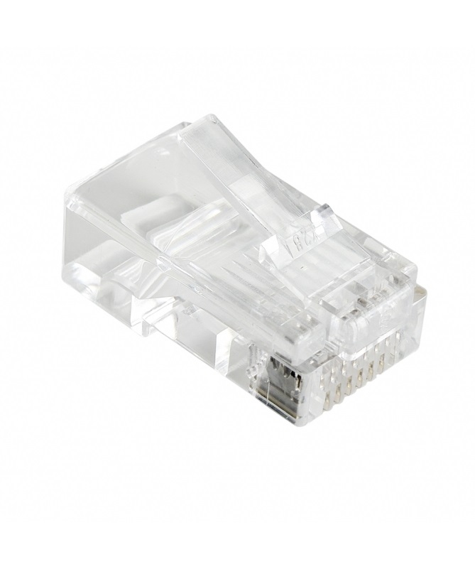 VULTECH Connettori RJ45 SN21401 Cat5e/Cat6 - 50 Pz, Plastica Dura con Terminali in Oro